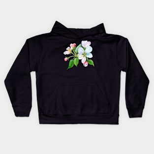 Flower Watercolor Painting Kids Hoodie